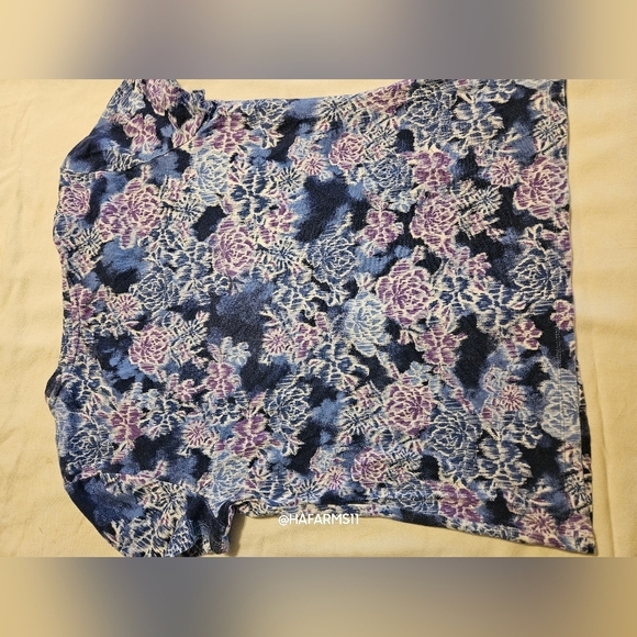 Studio Works Dark Purple n Blue Top - Picture 3 of 6